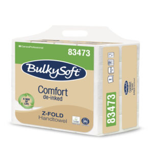 BulkySoft Håndklædeark Z-fold 2-lag Hvid Comfort 21,5 x 24/8 cm 3000 ark