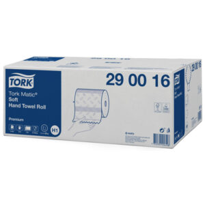 TORK Håndklæderulle H1 2-lag 100 m 6 rl Hvid Ø19cm Matic Premium (290016)