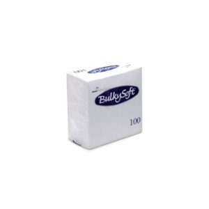 BulkySoft Serviet 2-lag 24x24 cm Hvid 1/4 fold 100 stk